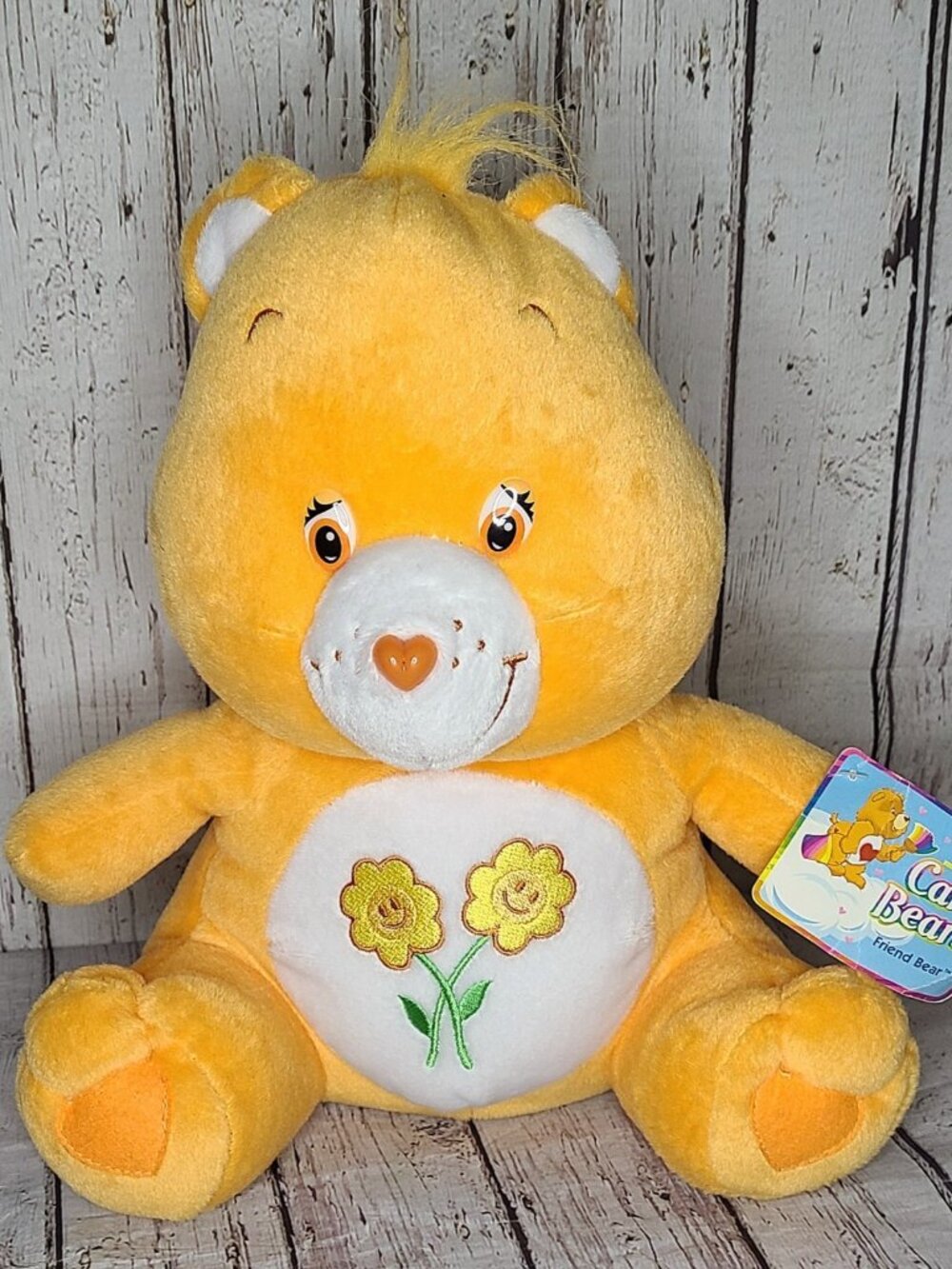 15" NWT Vintage 2003 Nanco Care Bears Friend Bear Plush Stuffed Animal Flowers